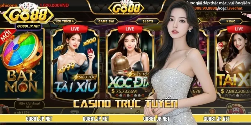 Dealer nóng bỏng là người điều hành bàn cược tại Casino GO88